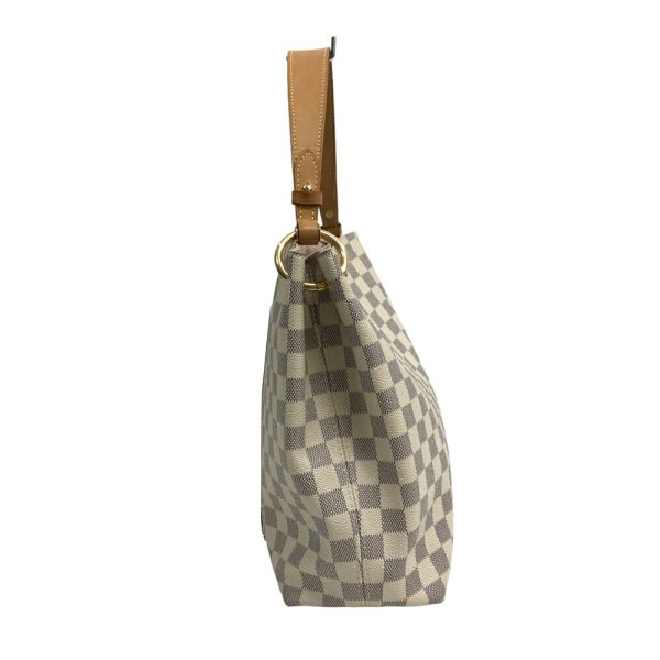 24 836 5 Louis Vuitton Graceful PM One Shoulder Bag Damier Azur White