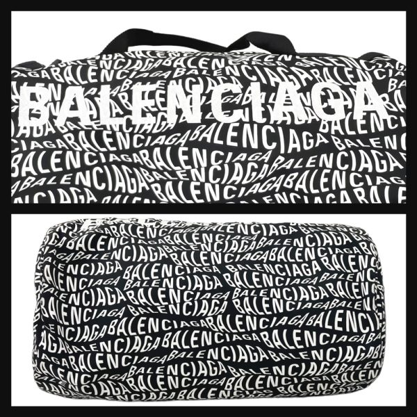 24 92 05 BALENCIAGA Wheel Gym Bag 2WAY Black