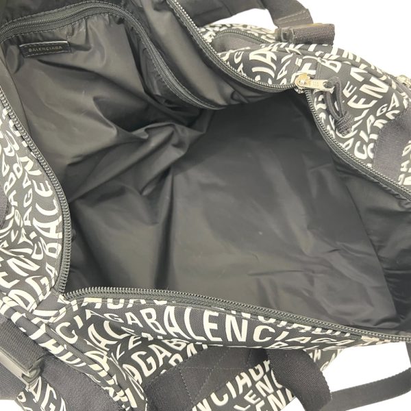 24 92 07 BALENCIAGA Wheel Gym Bag 2WAY Black