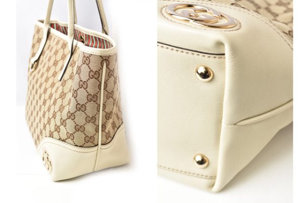 24020106 g 2 Gucci Tote Bag Brit Beige