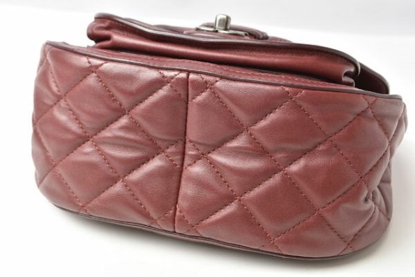 24020214 c 4 Chanel Saddle Bag Lambskin Bordeaux