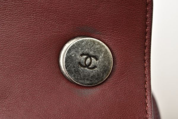 24020214 c 7 Chanel Saddle Bag Lambskin Bordeaux