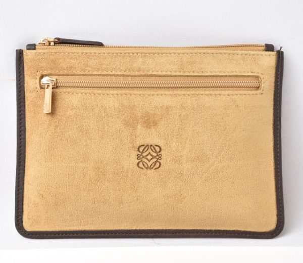 24020219 lo 1 Loewe Clutch Pouch Beige Brown