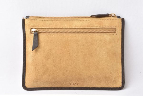 24020219 lo 4 Loewe Clutch Pouch Beige Brown