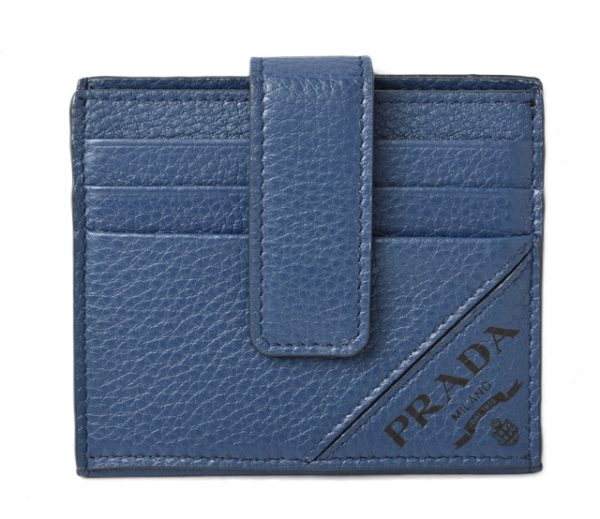 24030201 p 1 Prada Card Case BifVitello Blue