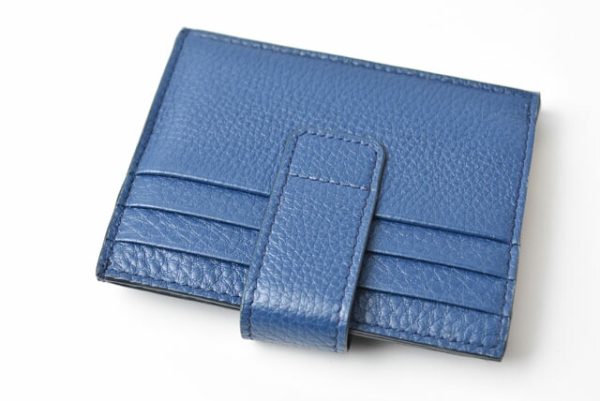 24030201 p 4 Prada Card Case Bi FVitello Blue