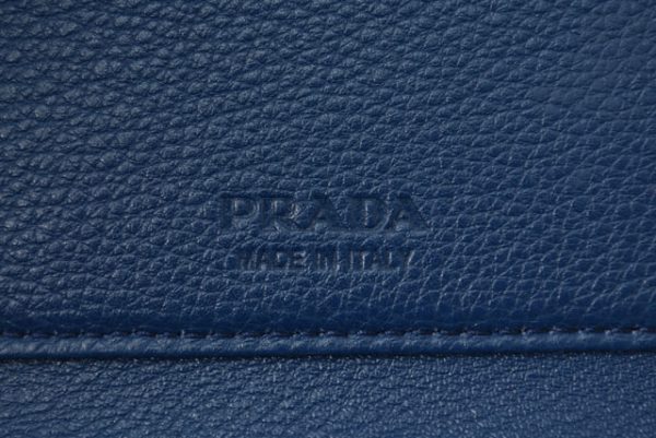 24030201 p 7 Prada Card Case BifVitello Blue