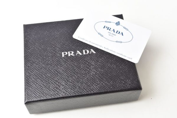 24030201 p 9 Prada Card Case BifVitello Blue