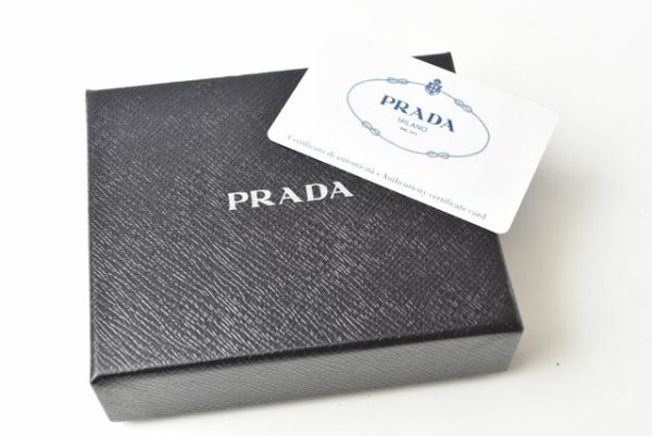 24030201 p 9 Prada Card Case Bi FVitello Blue