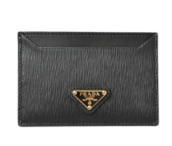 24030202 p 1 Prada Card Case Pass Case Black