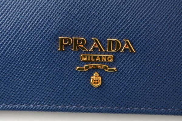 24030203 p 7 Prada Card Case Saffiano Bluette Blue