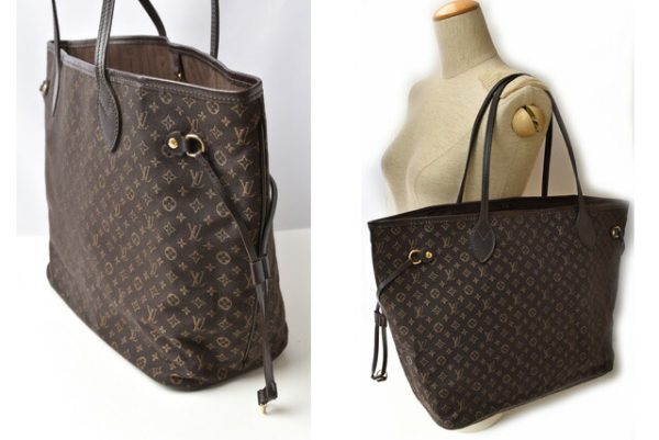 24030213 lv 2 Louis Vuitton Neverfull MM Tote Bag Monogram Brown