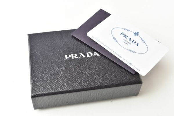 24040114 p 9 Prada Key Case 6 Row Vitello Move Black