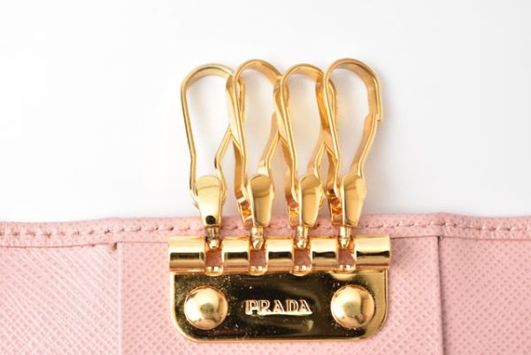 24040204 p 4 Prada Key Case Saffiano Pink