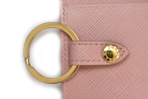 24040204 p 5 Prada Key Case Saffiano Pink