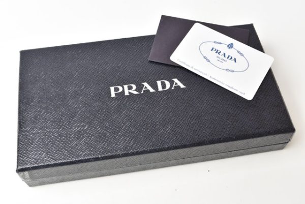 24040205 p 10 Prada Long Wallet Saffiano Royal Black