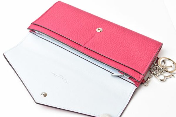 24040208 d 6 Christian Dior Long Wallet Diorissimo Rose Pink