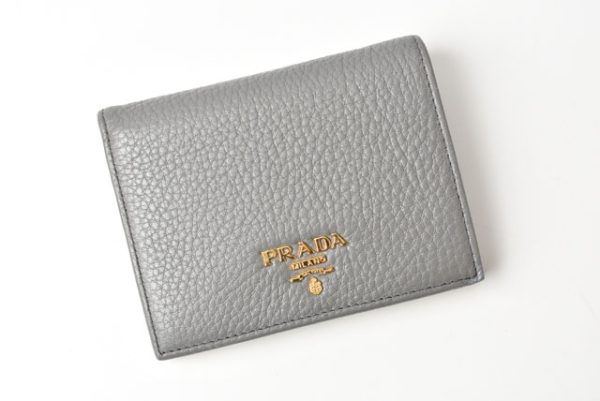 24040212 p 2 Prada Mini Wallet Folding Wallet Vitello Grain Marmo