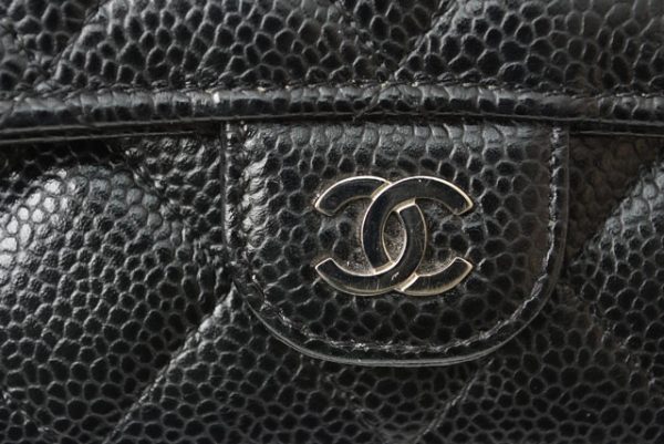 24040225 ch 4 CHANEL Wallet Long Wallet Timeless Matelasse Caviar Skin Black