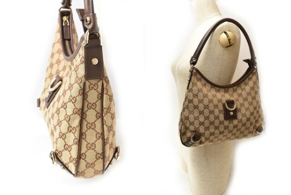 2405b05 g 2 Gucci Shoulder Bag GG Brown