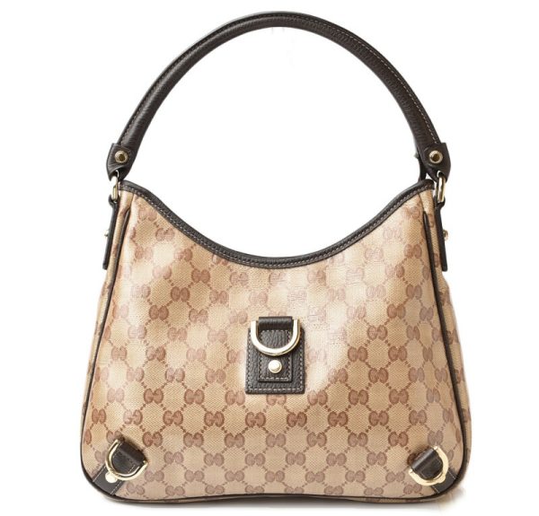 2405b06 g 1 Gucci Shoulder Bag GG Crystal Brown