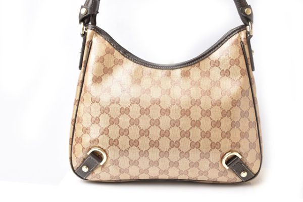 2405b06 g 3 Gucci Shoulder Bag GG Crystal Brown