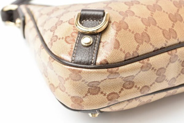 2405b06 g 8 Gucci Shoulder Bag GG Crystal Brown