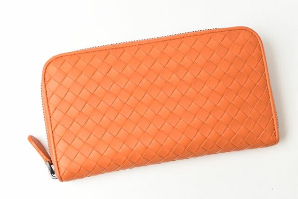 2405b09 bv 2 Bottega Veneta Long Wallet Orange