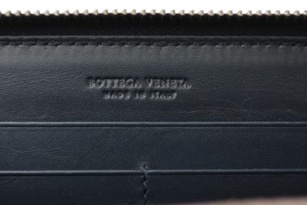 2405b10 bv 7 Bottega Veneta Long Wallet Intrecciato Blue