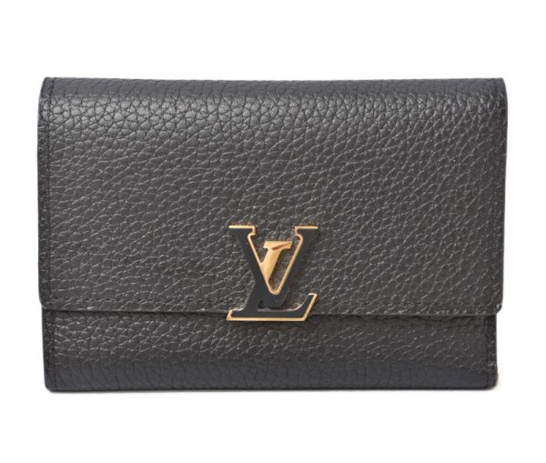 2405b17 lv 1 Louis Vuitton Capucines Wallet Noir