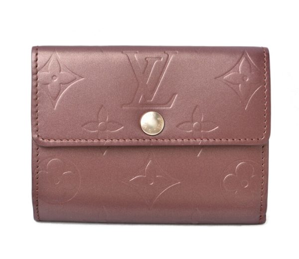 2405b18 lv 1 Louis Vuitton Ludlow Mini Wallet Monogram Matte Violet