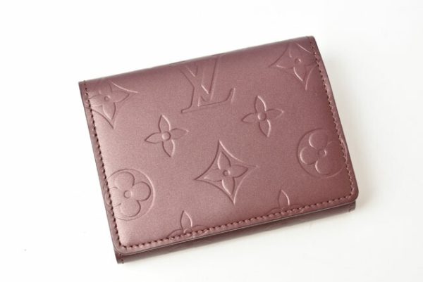 2405b18 lv 3 Louis Vuitton Ludlow Mini Wallet Monogram Matte Violet