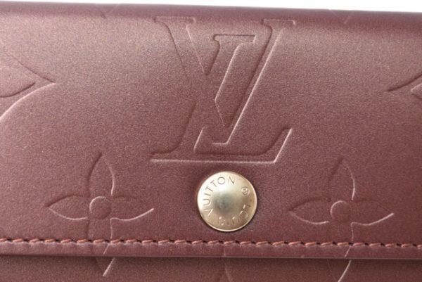 2405b18 lv 4 Louis Vuitton Mini Wallet Ludlow Monogram Matte Violet