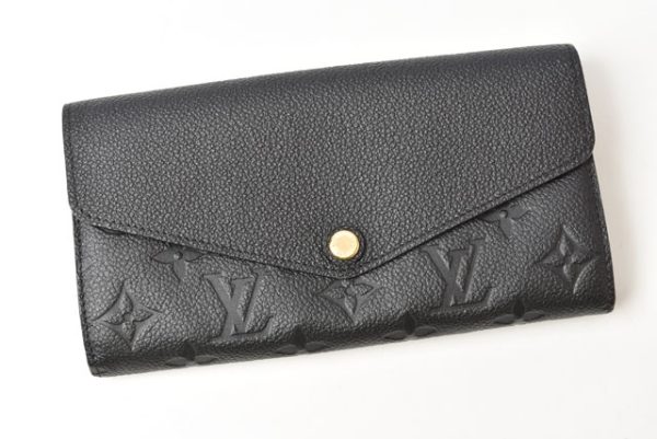 2405b20 lv 2 Louis Vuitton Portefeuille Sarah Monogram Empreinte Noir Black