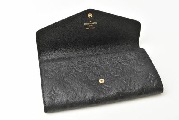 2405b20 lv 5 Louis Vuitton Portefeuille Sarah Monogram Empreinte Noir Black