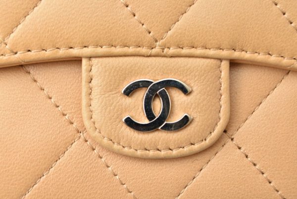 240610a01 ch 3 Chanel 3 FWallet Lambskin Beige