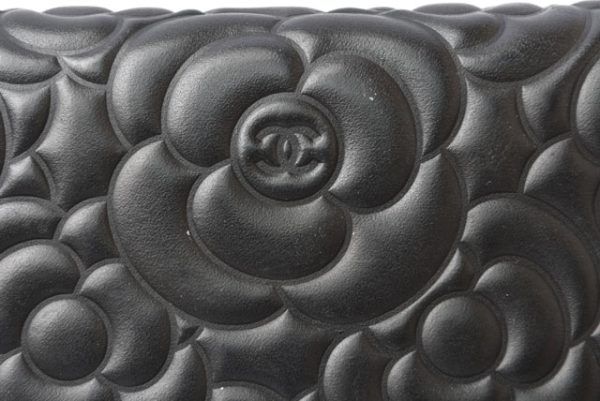 240610a11 ch 5 CHANEL Coin Case Card Case Matelasse Caviar Skin Black Bordeau