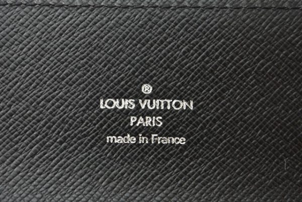 240628c11 lv 11 Louis Vuitton Long Wallet Portefeuille Accordeon Taiga Ardoise