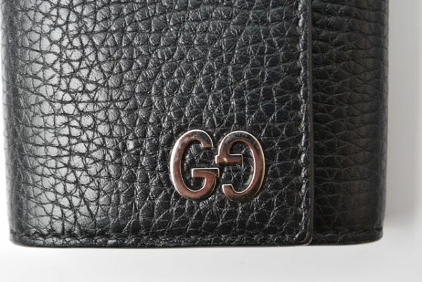 240628c8 g 3 Gucci Key Case GG Black