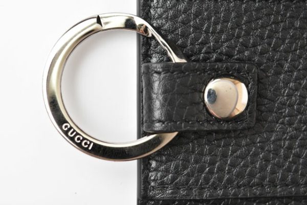 240628c8 g 6 Gucci Key Case GG Black