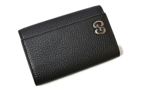 240628c8 g 9 Gucci Key Case GG Black