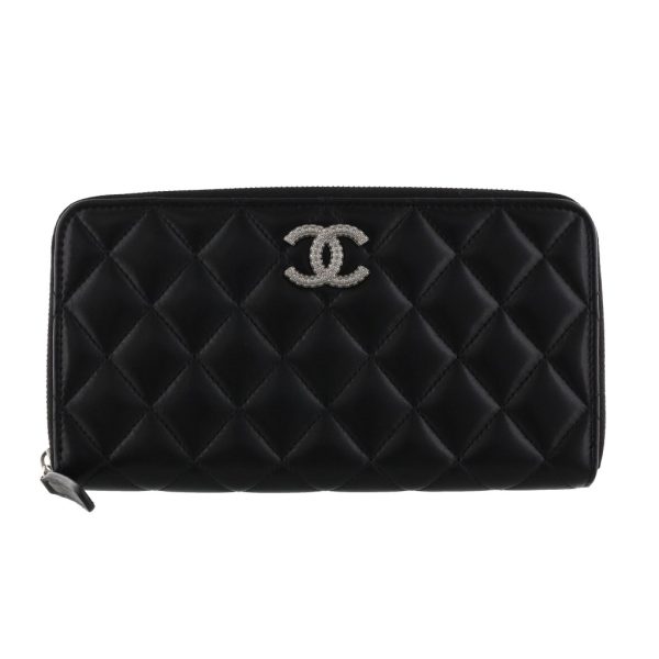 2500000149566 CHANEL Long Wallet Black Coco Mark Wallet