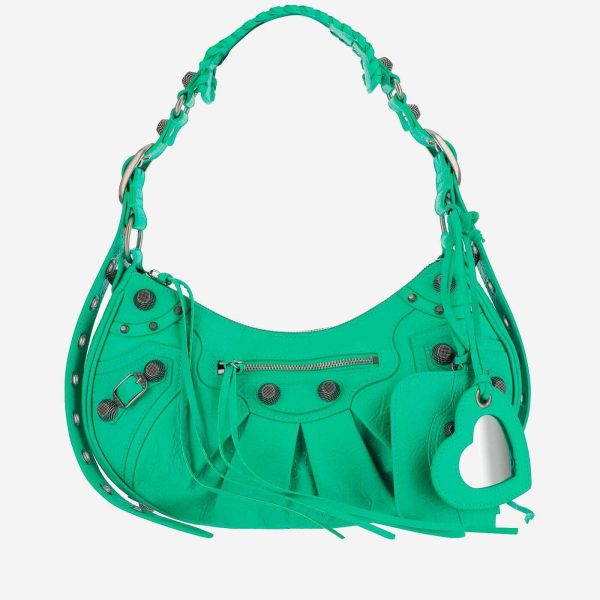 26d818f9a8bbcf5 ia 1 BALENCIAGA Spring Summer Green Shoulder Bag