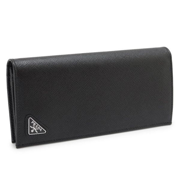 2mv836 saftr nero Prada Long Wallet Saffiano Black Flap Cover