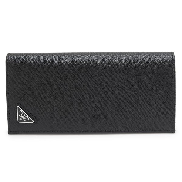 2mv836 saftr nero 1 Prada Long Wallet Saffiano Black Flap Cover