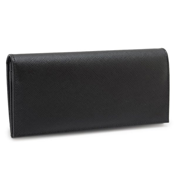 2mv836 saftr nero 2 Prada Long Wallet Saffiano Black Flap Cover