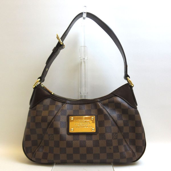 3 lv200924 2ta Louis Vuitton Thames PM Ebene Brown Shoulder Bag One Shoulder Damier N48180