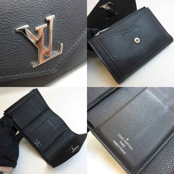 3 lv210104 2u 03 Louis Vuitton My Lock Me Wallet Black