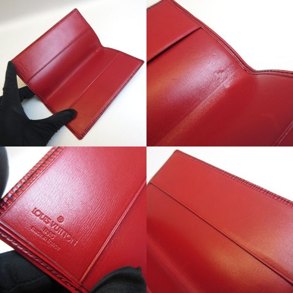 3 lv210121 6u 03 Louis Vuitton Agenda Posh Epi Red Notebook Cover