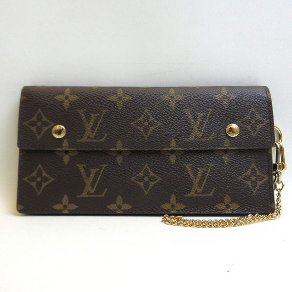 3 lv210122 1u Louis Vuitton Portefeuille M58008 Long Wallet Chain Wallet